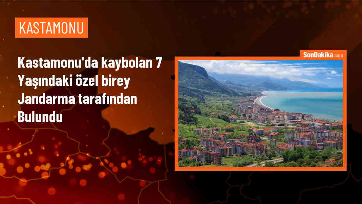 Kastamonu\'da kaybolan 7 yaşındaki özel birey jandarma ekipleri tarafından bulundu