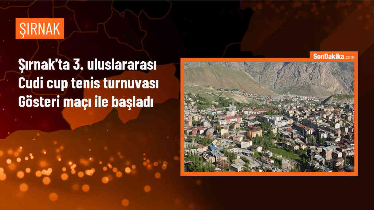 Şırnak\'ta düzenlenen 3. Uluslararası Cudi Cup Tenis Turnuvası başladı