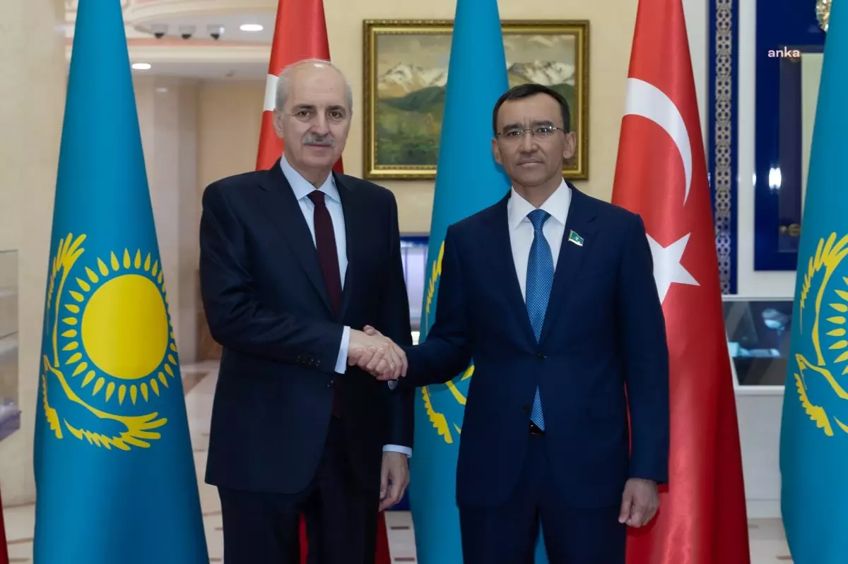 TBMM Başkanı Numan Kurtulmuş, Kazakistan Senatosu Başkanı Maulen Aşimbayev ile Görüştü