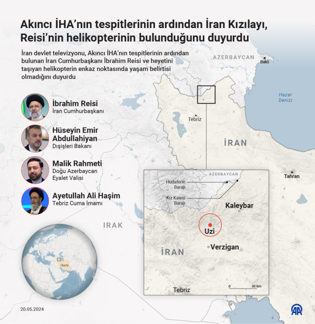 Yaşam belirtisi yok! İran Cumhurbaşkanı Reisi'yi taşıyan helikopterin enkazına ulaşıldı