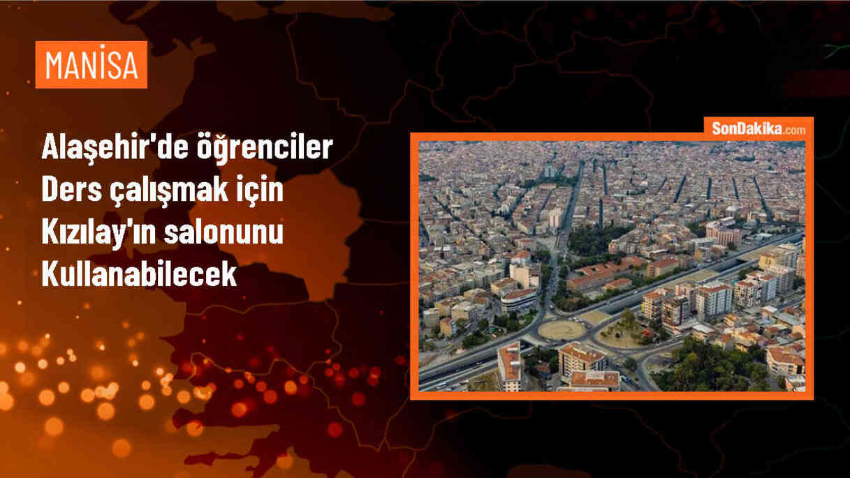 Türk Kızılay Alaşehir Şubesi, öğrencilere çalışma salonu sağlıyor