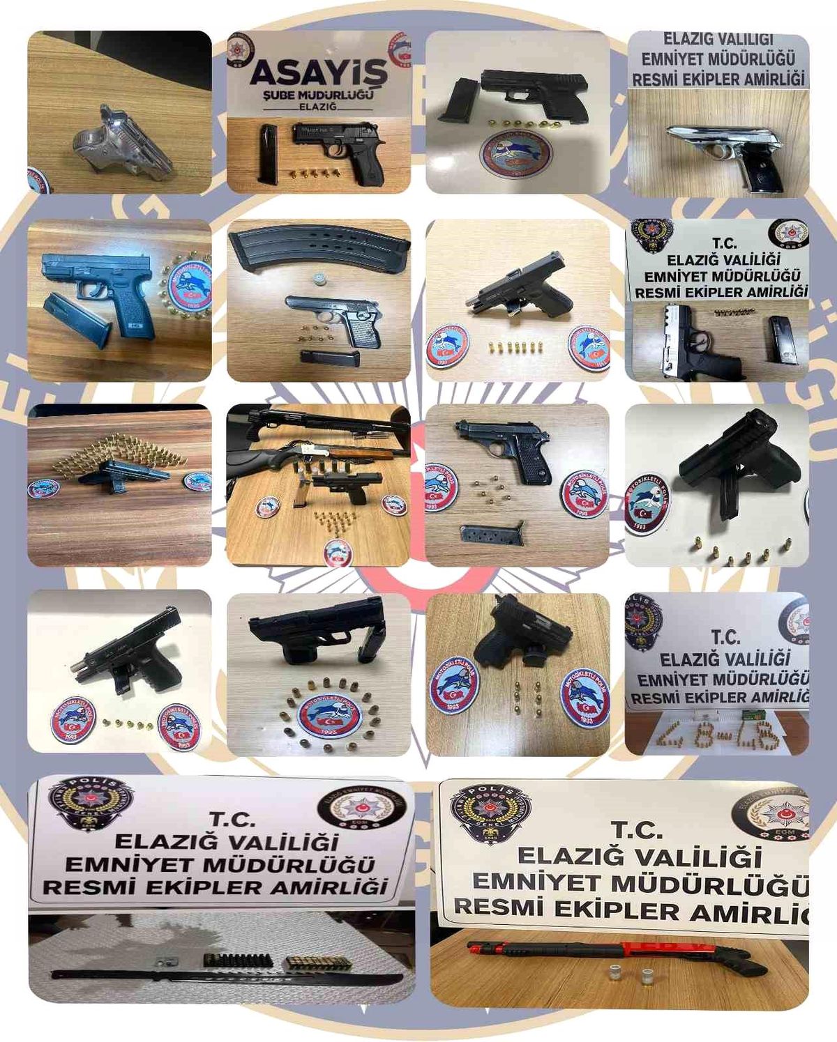 Elazığ\'da 18 Adet Ruhsatsız Silah Ele Geçirildi