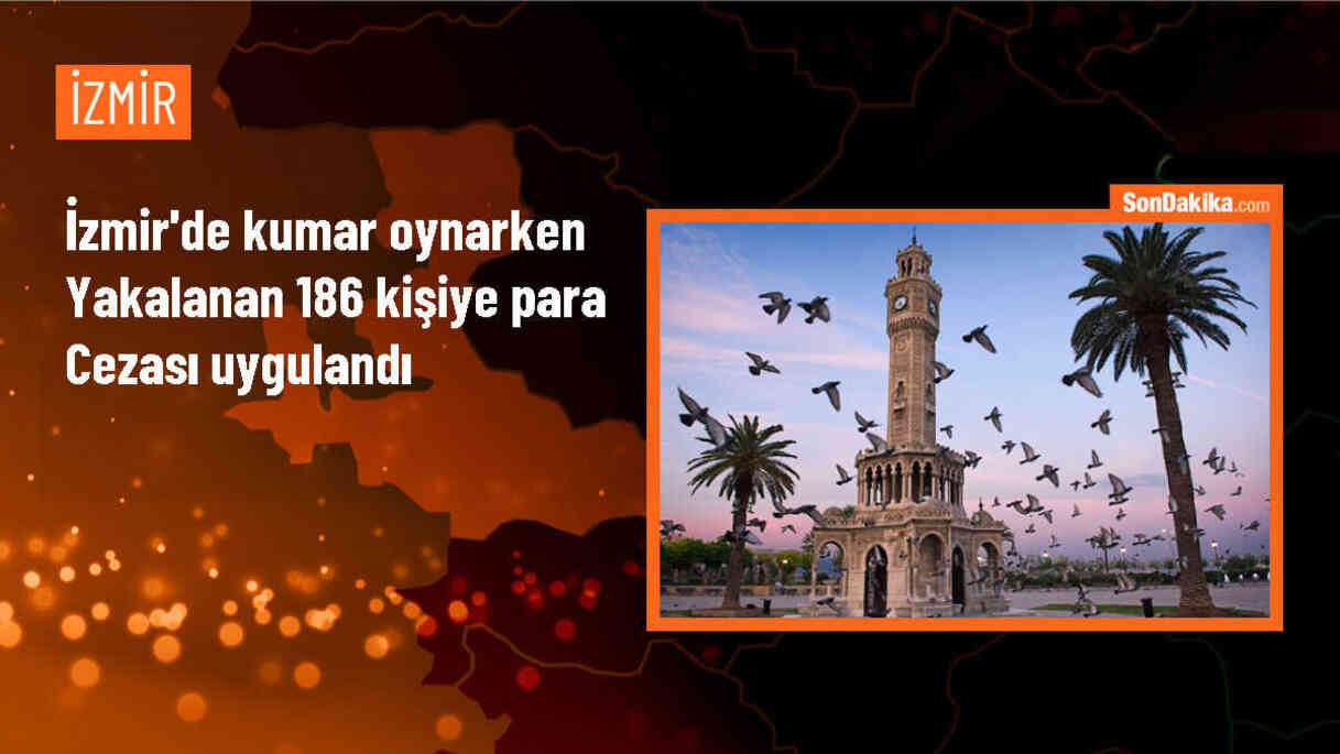 Bornova\'da kumar oynayanlara 1 milyon 195 bin 50 lira ceza
