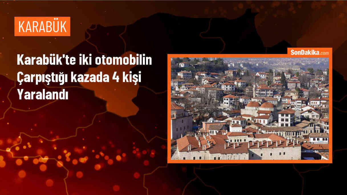 Karabük\'te iki otomobilin çarpıştığı kazada 4 kişi yaralandı