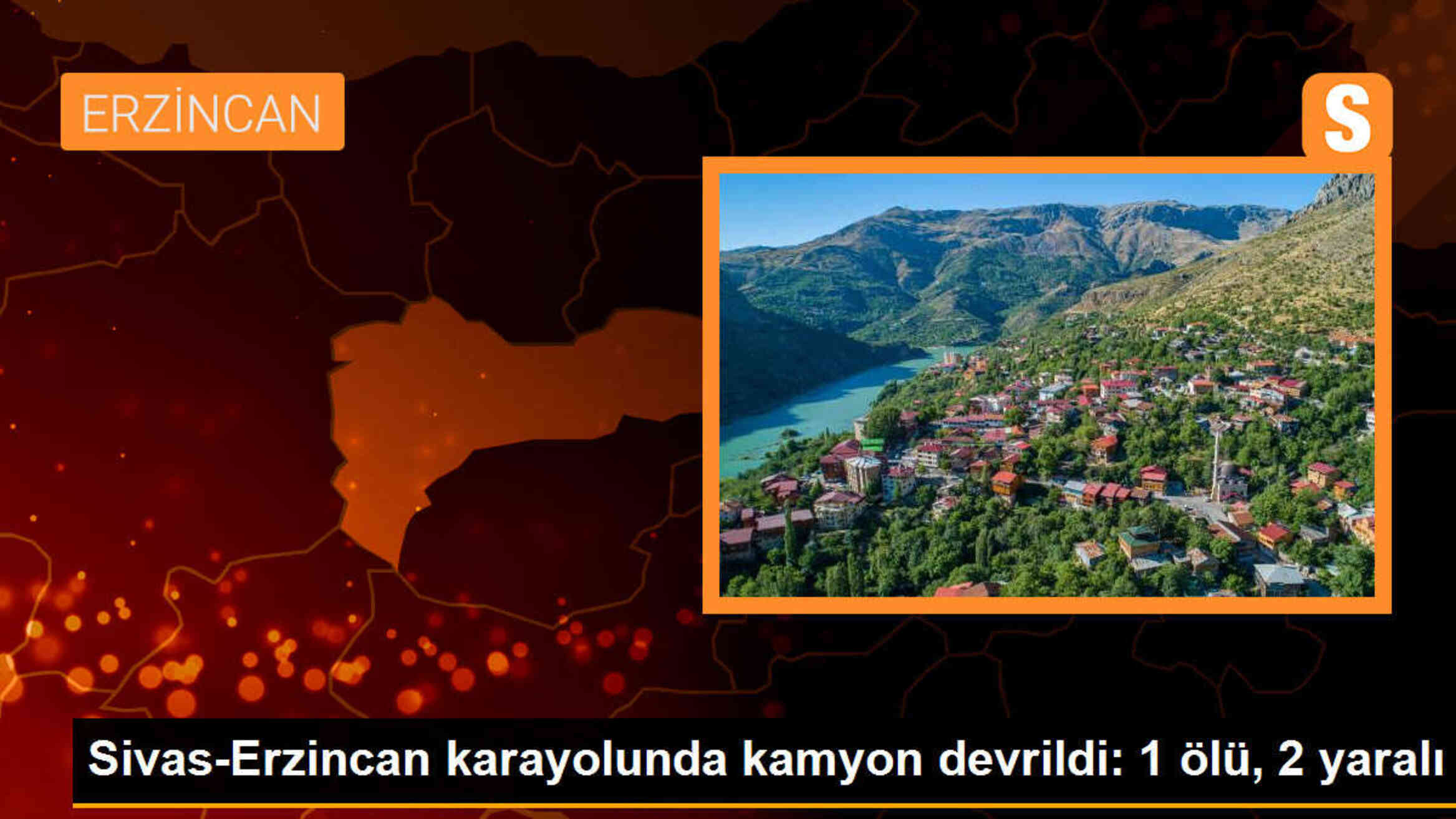 Sivas-Erzincan karayolunda kamyon devrildi: 1 ölü, 2 yaralı