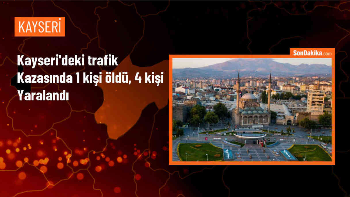 Kayseri İncesu\'da kamyonetlerin çarpışması sonucu 1 kişi öldü, 4 kişi yaralandı