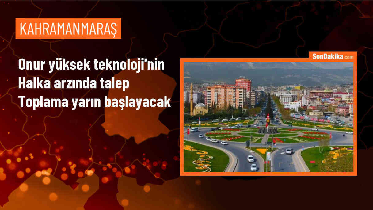 Onur Yüksek Teknoloji Halka Arzında Talep Toplama 22-23 Mayıs\'ta Gerçekleştirilecek
