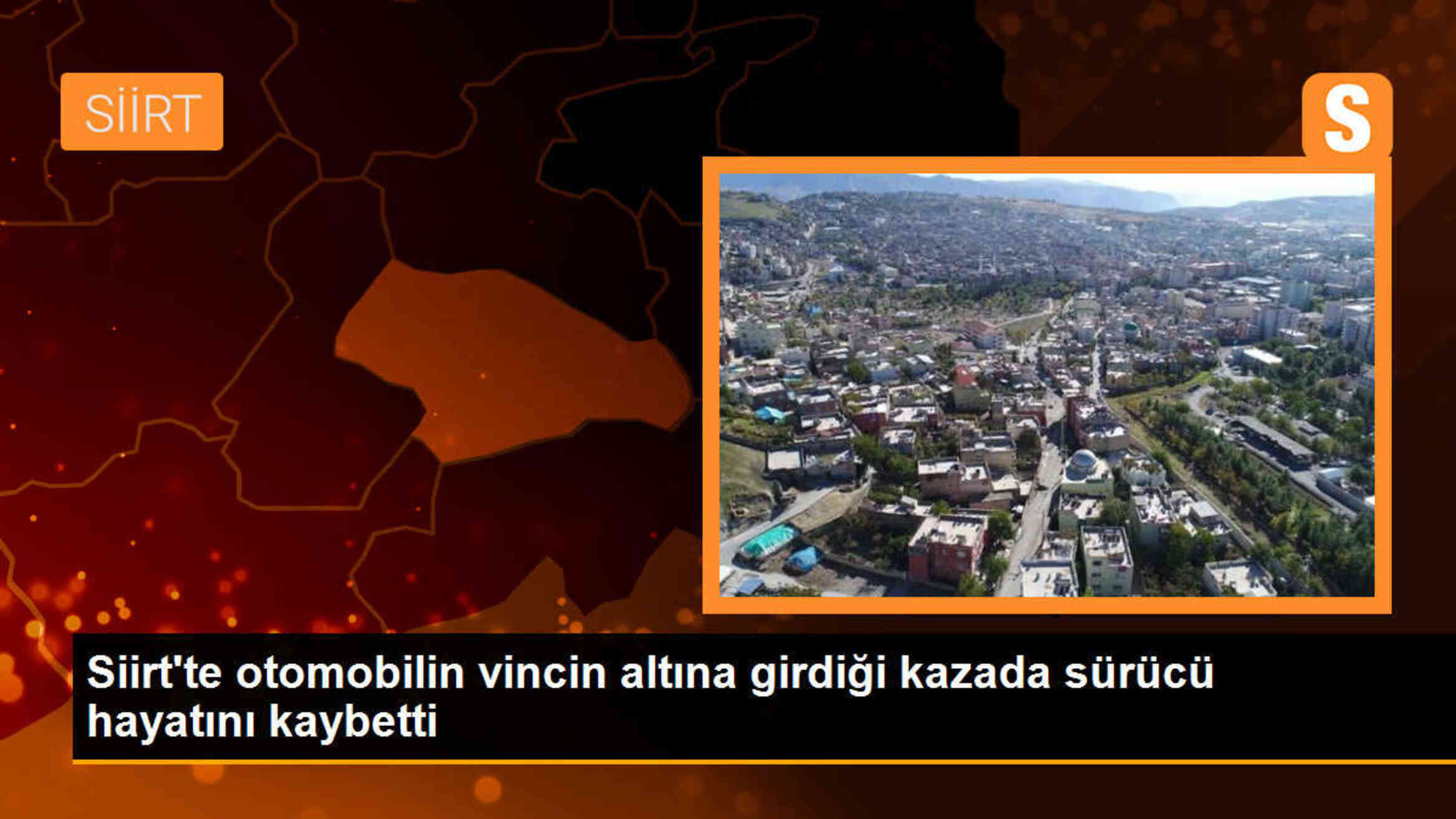 Siirt\'te otomobilin vincin altına girdiği kazada sürücü hayatını kaybetti