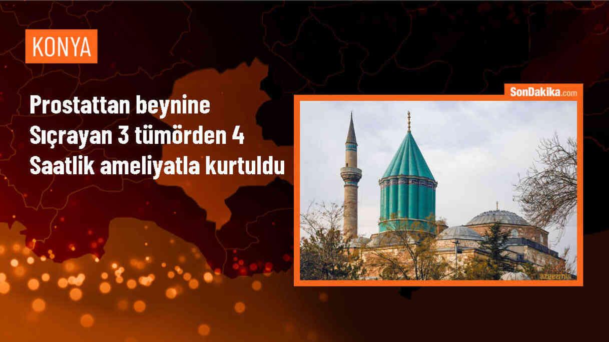 Konya\'da 76 yaşındaki hasta beynindeki 3 tümörle taburcu edildi