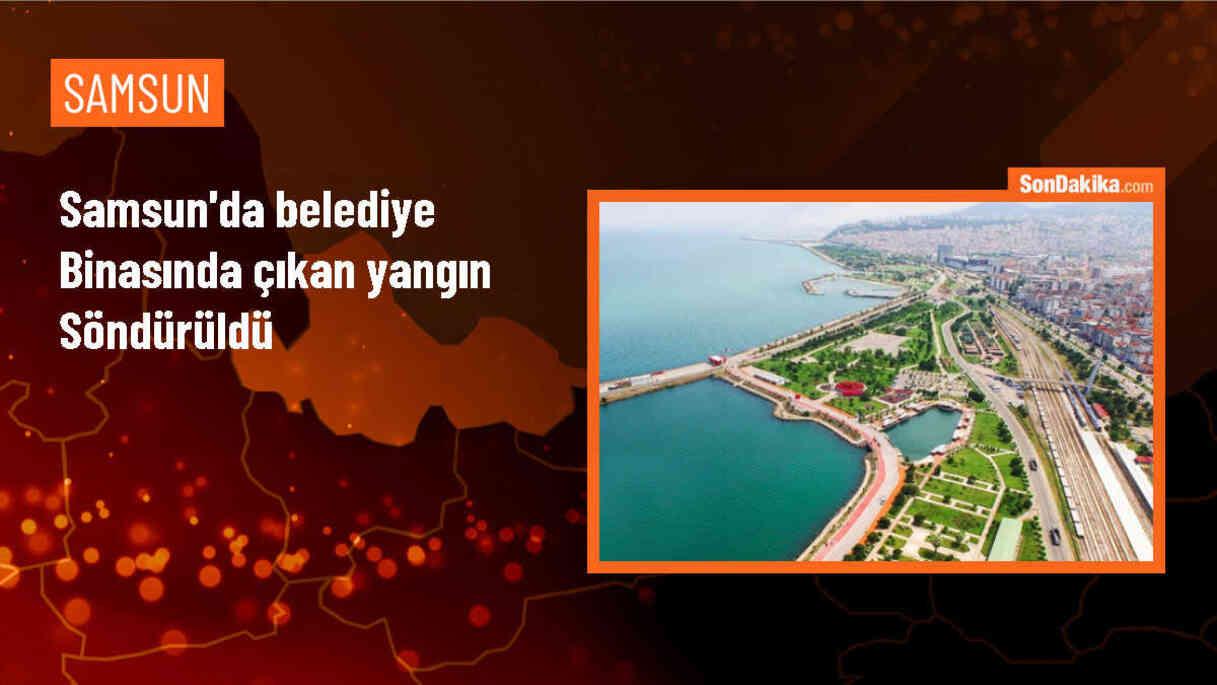 Samsun Tekkeköy Belediyesi\'nde çıkan yangın söndürüldü