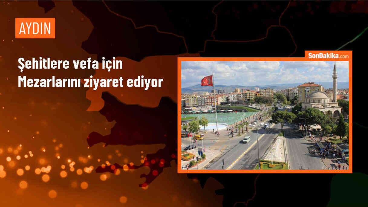 ERÜ İlahiyat Fakültesi öğrencisi şehit mezarlarını suluyor ve dua ediyor