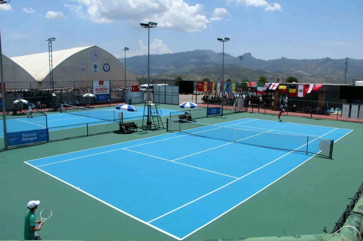 Şırnak\'ta Uluslararası Cudi Cup Tenis Turnuvası Devam Ediyor