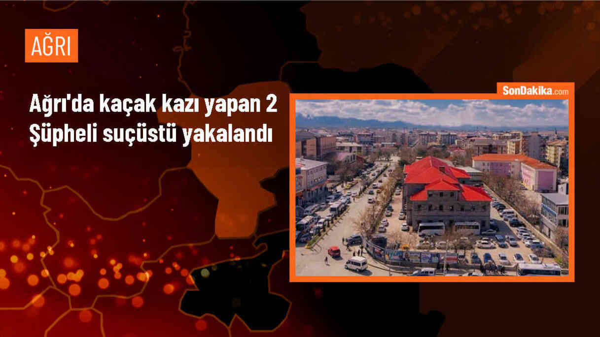 Ağrı\'da kaçak kazı yapan 2 şüpheli suçüstü yakalandı