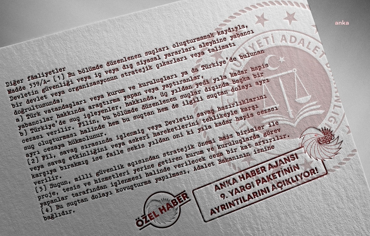 Ak Parti 9. Yargı Paketi Taslağında "Etki Ajanlığı" Maddesini Yeniden Düzenleyecek