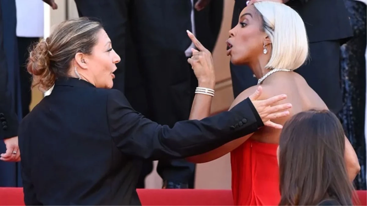Kelly Rowland, Cannes Film Festivali\'nde güvenlik görevlisini azarladı