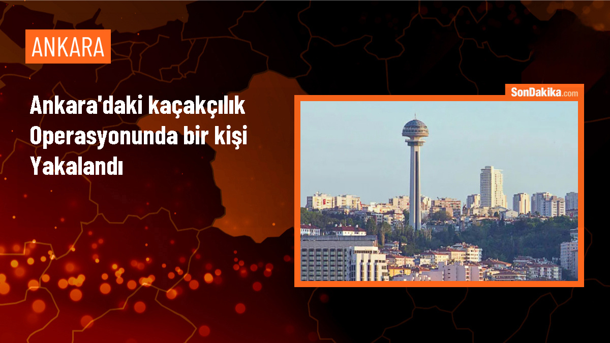 Ankara\'da yapılan operasyonda kaçak tütün ele geçirildi, bir kişi yakalandı