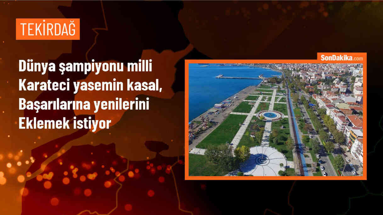 Tekirdağ\'da yaşayan dünya şampiyonu 14 yaşındaki milli karateci Yasemin Kasal, başarılarına yenilerini eklemek için yoğun bir şekilde çalışıyor
