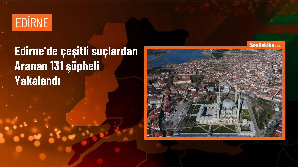 Edirne\'de 131 şüpheli jandarma tarafından yakalandı
