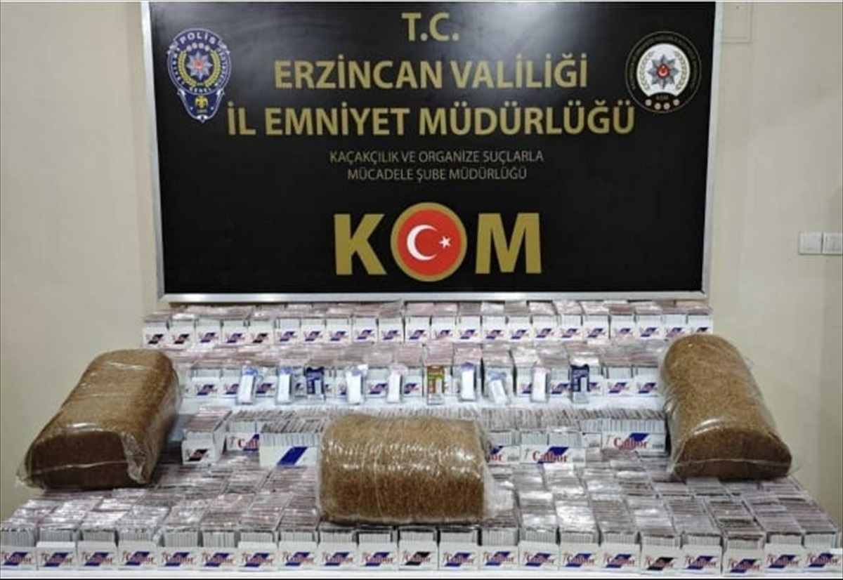 Erzincan\'da Kaçak Tütün Operasyonunda 1 Şüpheli Gözaltına Alındı