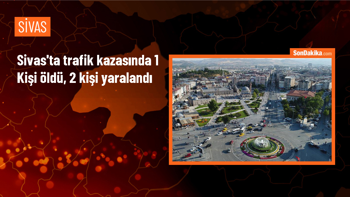 Sivas\'ın Gürün ilçesinde trafik kazası: 1 ölü, 2 yaralı