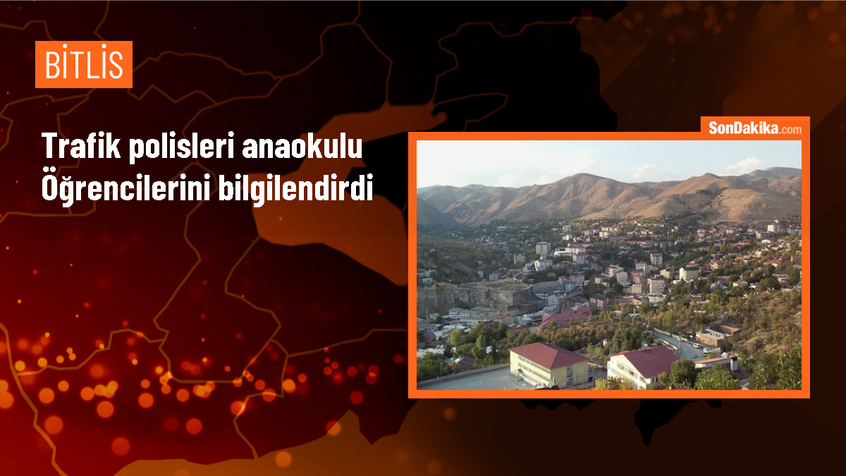 Bitlis Emniyet Müdürlüğü, anaokulu öğrencilerini trafik kuralları hakkında bilgilendirdi