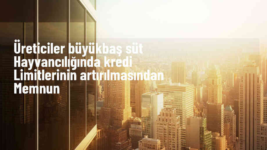 Kredi limitleri yükseltildi, süt üreticileri rahatladı