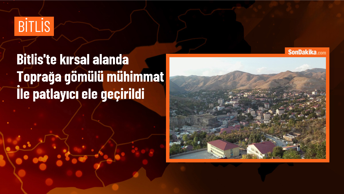 Bitlis Mutki\'de el yapımı patlayıcı ve malzemeler ele geçirildi