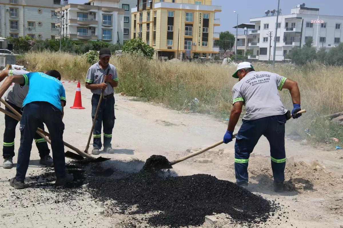 Ceyhan Belediyesi Yollardaki Bozulmalara Acil Müdahale Ekibi Kurdu