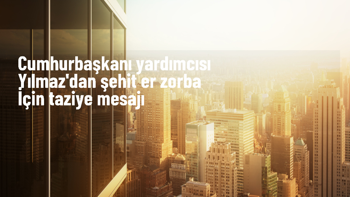 Cumhurbaşkanı Yardımcısı Cevdet Yılmaz, şehit Piyade Sözleşmeli Er Vedat Zorba için taziye mesajı yayımladı