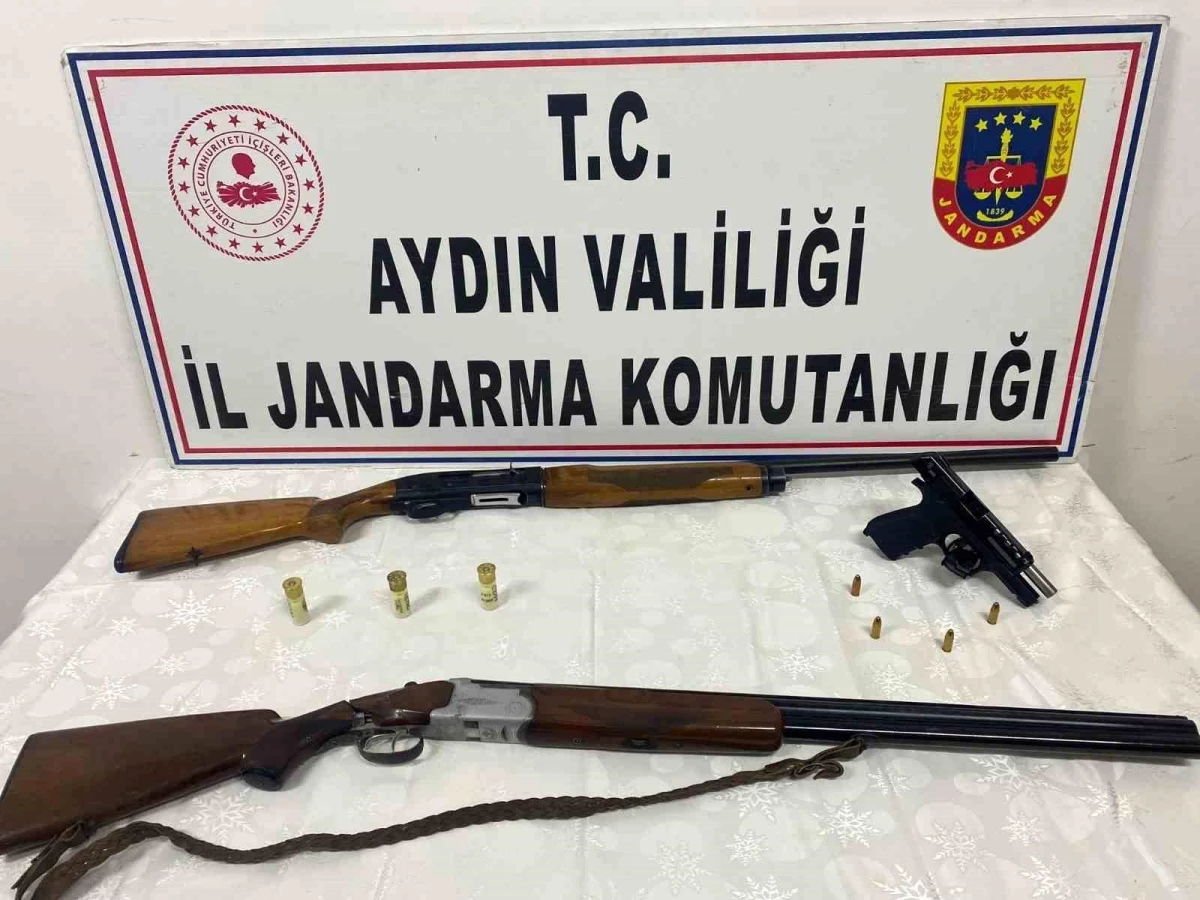 Didim\'de Ruhsatsız Silah Operasyonu: 1 Tabanca ve 2 Av Tüfeği Ele Geçirildi