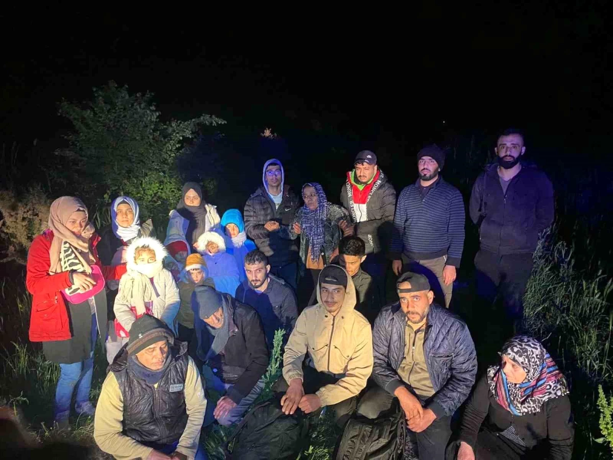 Edirne\'de 21 düzensiz göçmen yakalandı