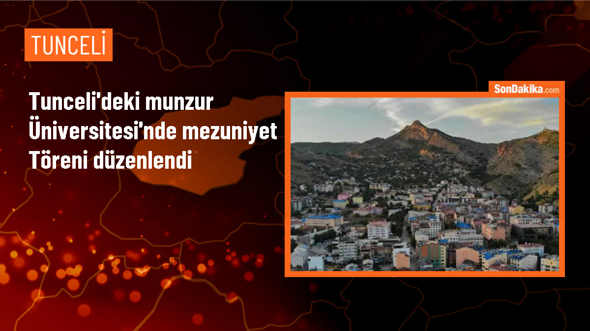 Tunceli Munzur Üniversitesi\'nde 1621 öğrenci mezun oldu