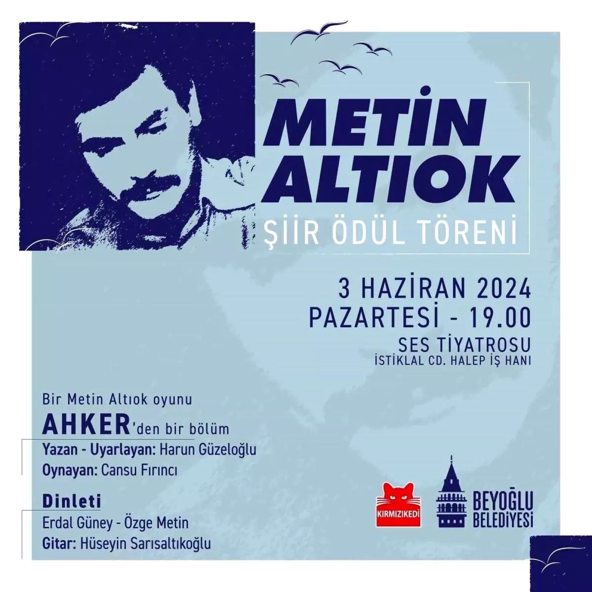 Metin Altıok Şiir Ödülü Töreni İstiklal Caddesi\'nde Düzenlenecek