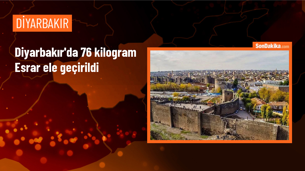 Diyarbakır Lice\'de 76 Kilogram Toz Esrar Ele Geçirildi