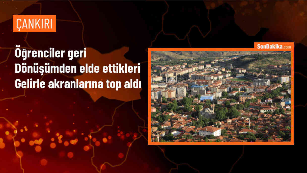 Çankırı\'da Muazzez Ser-Ved Amaratoğlu Ortaokulu\'ndan İyilik Okulları İçin Geri Dönüştür Projesi