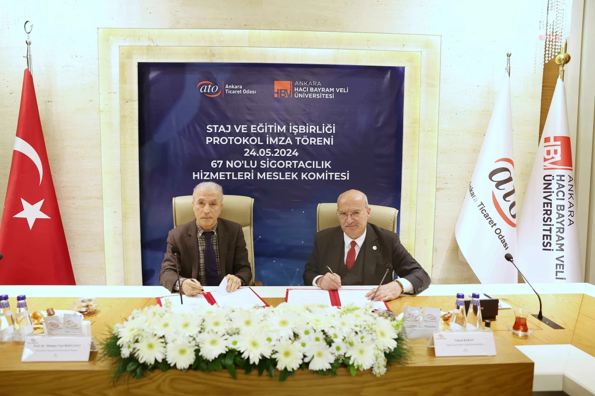 ATO ve Ankara Hacı Bayram Veli Üniversitesi Sigorta Sektöründe İş Birliği Protokolü İmzaladı