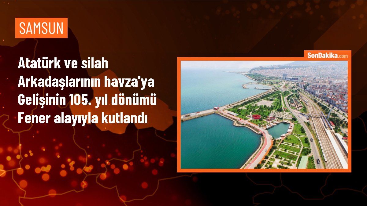 Samsun\'un Havza ilçesinde Atatürk ve silah arkadaşlarının gelişinin 105. yılı kutlandı