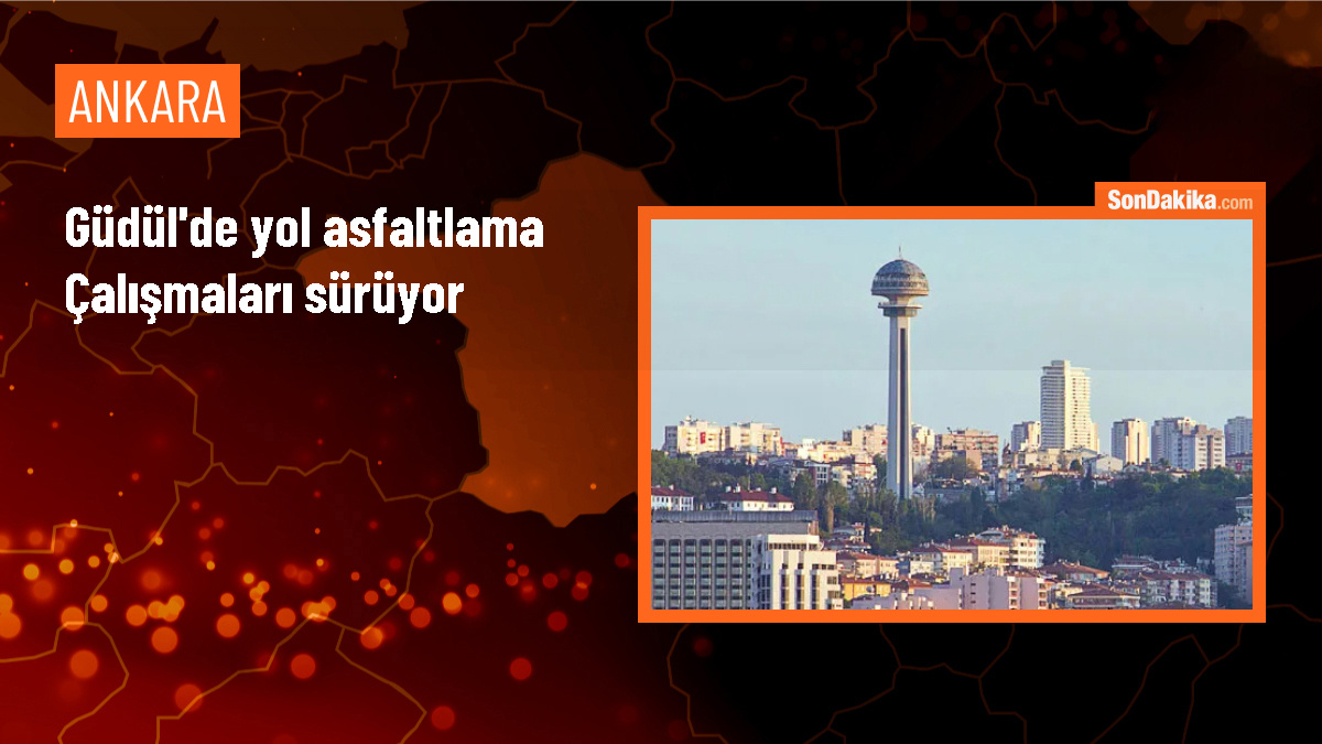 Ankara Güdül\'de Yol Asfaltlama ve Kilit Parke Çalışmaları Devam Ediyor