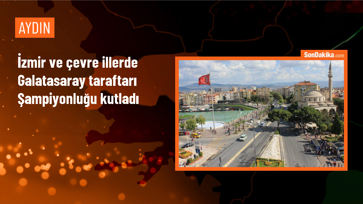 İzmir ve çevre illerde Galatasaray taraftarı şampiyonluğu kutladı