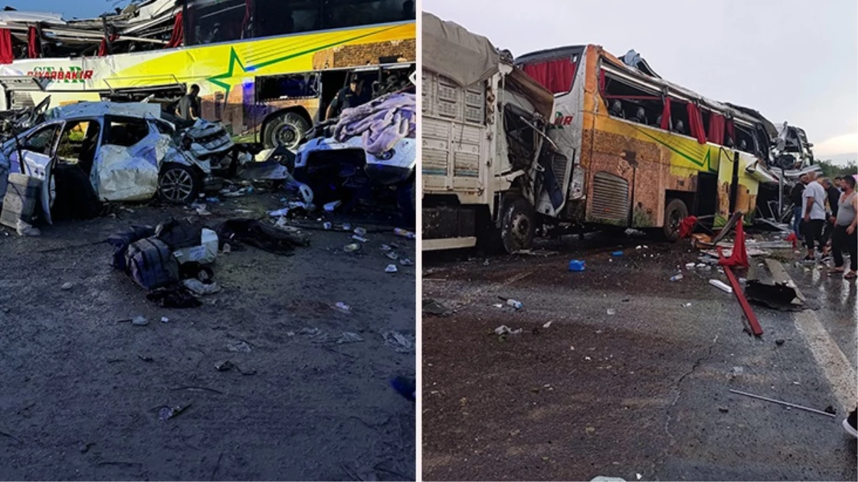 Mersin\'de katliam gibi trafik kazası: 10 kişi öldü, 40 kişi yaralandı