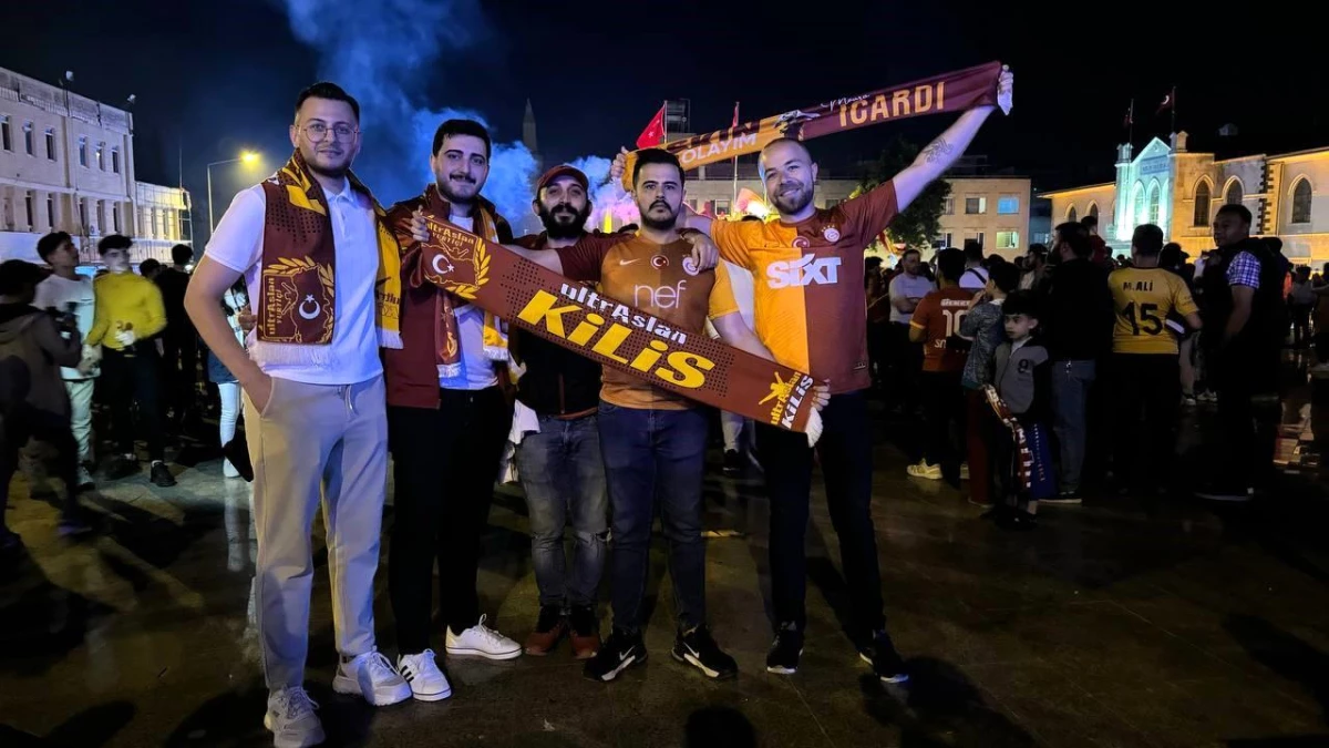 Galatasaray\'ın şampiyonluğu Kilis\'te coşkuyla kutlandı
