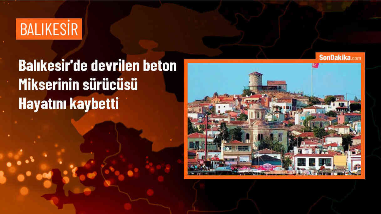 Beton mikseri devrildi: 1 ölü, 1 yaralı