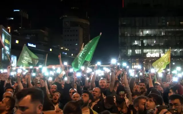 İstanbul'da İsrail Başkonsolosluğu önünde protesto