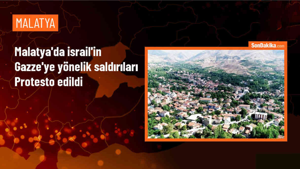 Malatya\'da İsrail\'in Filistin Kampına Saldırısını Protesto Edildi