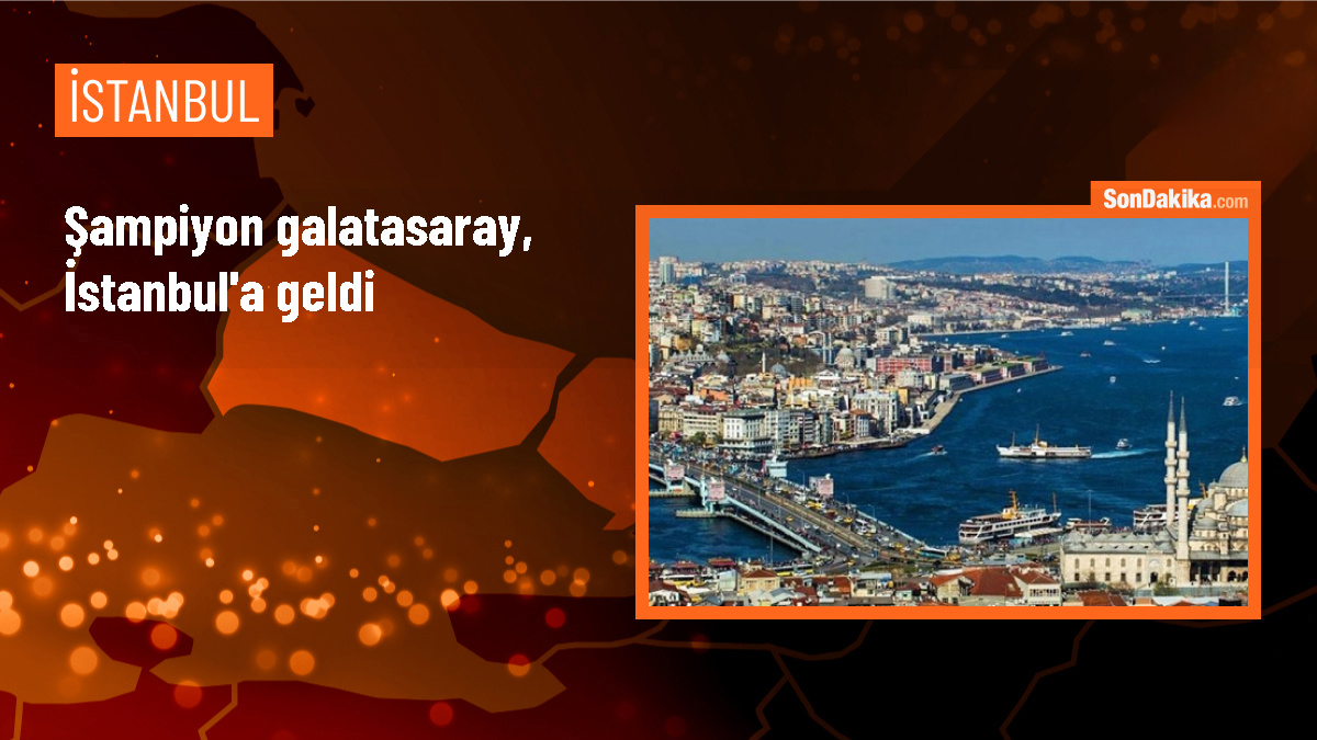 Galatasaray Şampiyonluğu İstanbul\'a Getirdi
