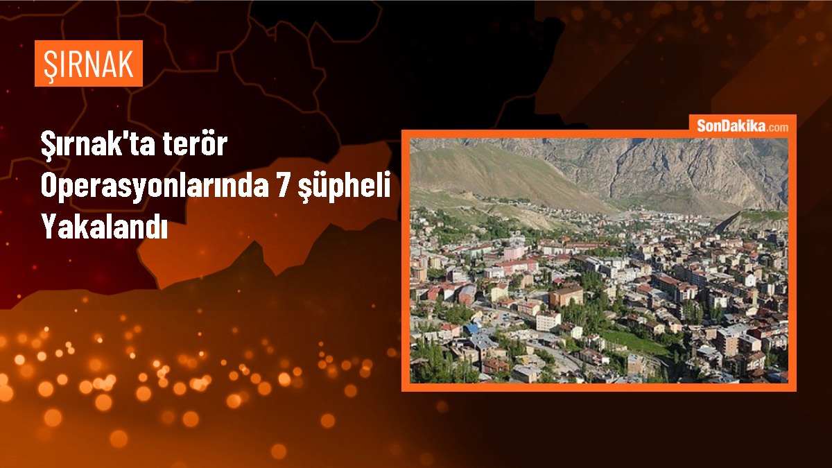 Şırnak\'ta FETÖ ve PKK/KCK operasyonlarında 7 şüpheli gözaltına alındı
