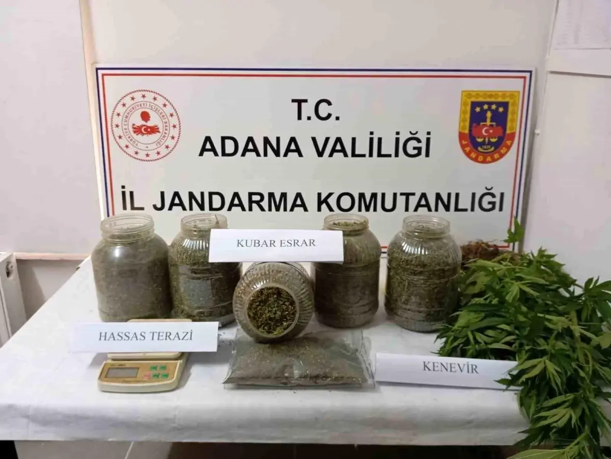 Adana\'da Bidonlara Saklanmış Esrar ve Kenevir Ele Geçirildi