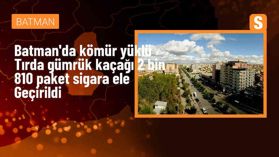 Batman\'da tır aramasında 2 bin 810 paket kaçak sigara ele geçirildi