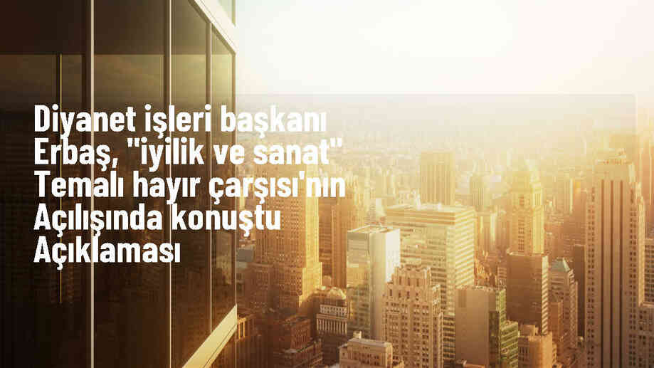 Diyanet İşleri Başkanı Ali Erbaş, depremzedelere yardımcı olmaya çalıştıklarını belirtti