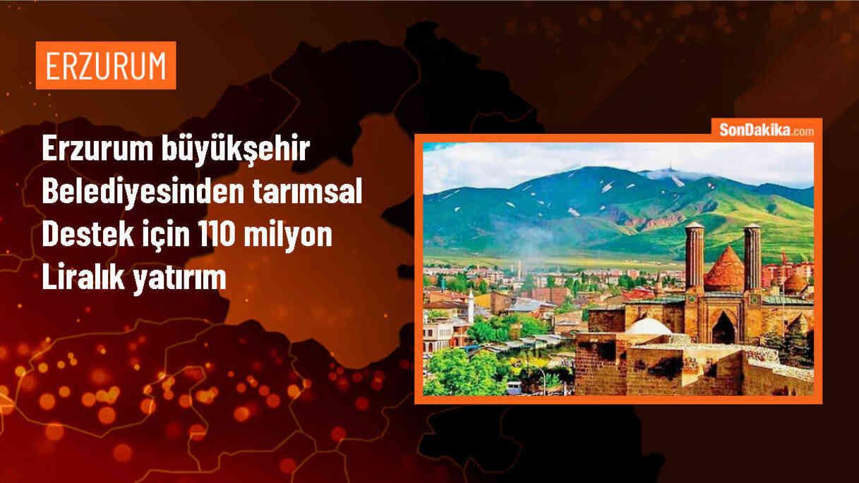 Erzurum Büyükşehir Belediyesi, tarımsal destek kapsamında 110 milyon liralık yatırım yaptı